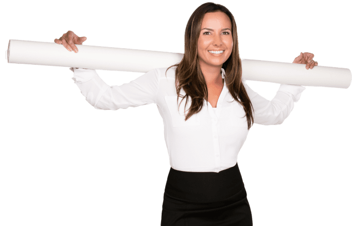 Erica holding a pipe